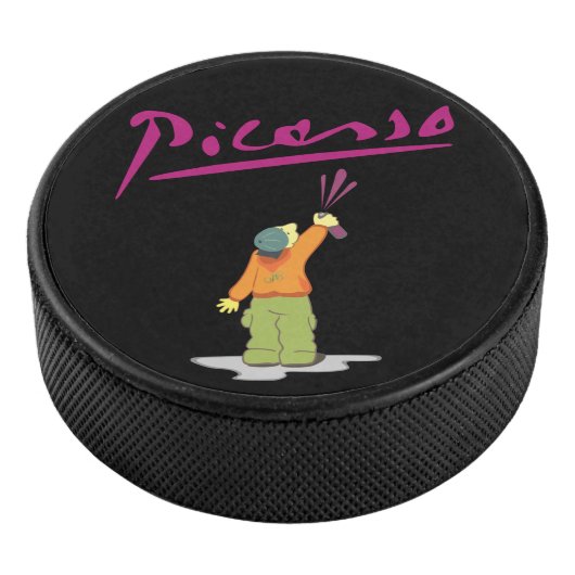 Spray Paint Eishockey Puck (3/4)