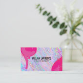 Spray Paint | Flüssige Flüssig Visitenkarte (Stehend Vorderseite)