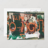 Spray Paint Graffiti Midtown Manhattan NYC Foto Postkarte (Vorne/Hinten)