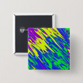 Spray Paint Mardi Gras Blue Button (Vorne & Hinten)