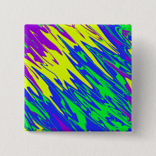 Spray Paint Mardi Gras Blue Button