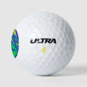 Spray Paint Mardi Gras Blue Golfball (Logo)