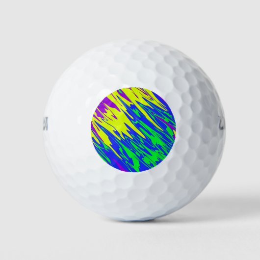 Spray Paint Mardi Gras Blue Golfball (Vorderseite)