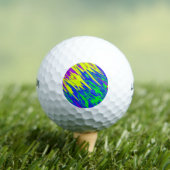 Spray Paint Mardi Gras Blue Golfball (Insitu T-Shirt)
