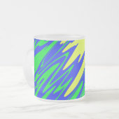 Spray Paint Mardi Gras Blue Mattglastasse (Vorderseite Links)