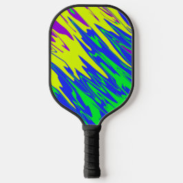 Spray Paint Mardi Gras Blue Pickleball Schläger