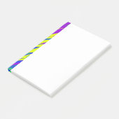 Spray Paint Mardi Gras Blue Post-it Klebezettel (angewinkelt)