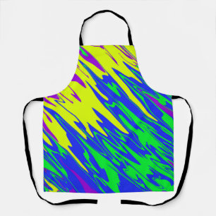 Spray Paint Mardi Gras Blue Schürze