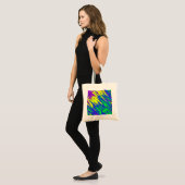 Spray Paint Mardi Gras Blue Tragetasche (Vorderseite (Model))