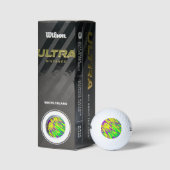 Spray Paint Mardi Gras Golfball (Verpackungen)