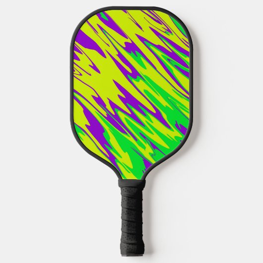 Spray Paint Mardi Gras Pickleball Schläger (Vorderseite)