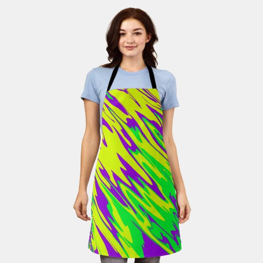 Spray Paint Mardi Gras Schürze (Getragen)