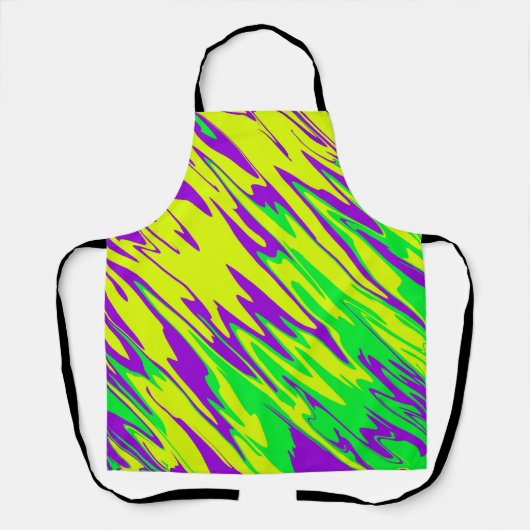 Spray Paint Mardi Gras Schürze (Vorderseite)