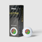 Spray Paint Orange Blue Limon Golfball (Verpackungen)