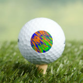 Spray Paint Orange Blue Limon Golfball (Insitu T-Shirt)
