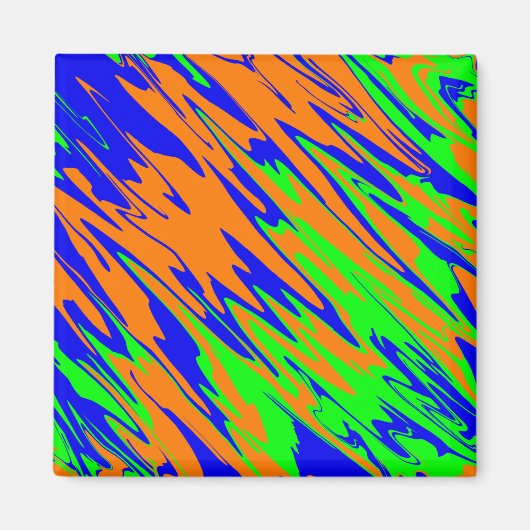 Spray Paint Orange Blue Limon Magnet (Vorne)