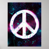 Spray Paint Peace Poster (Vorne)