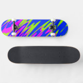 Spray Paint Pink Limon Blue Skateboard (Horizontal)