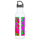 Spray Paint Red Pink Green Edelstahlflasche (Rückseite)