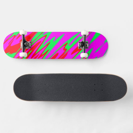 Spray Paint Red Pink Green Skateboard (Horizontal)