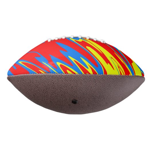 Spray Paint Red Yellow Blue Football (Gedreht 270)