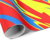 Spray Paint Red Yellow Blue Geschenkpapier (Rolleneckpunkt)