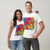 Spray Paint Red Yellow Blue T-Shirt (Unisex)