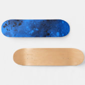 Spray Paint Spritzer Effect Blue Skateboard (Horizontal)