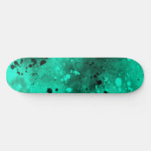 Spray Paint Spritzer Effect Green Skateboard (Horizontal)