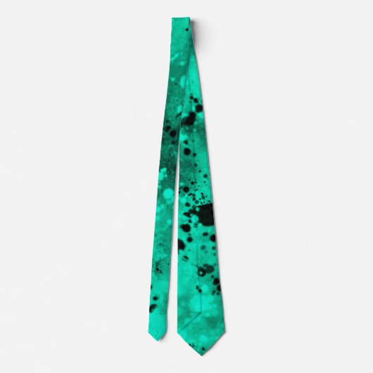 Spray Paint Spritzer Effect Neck Tie Krawatte (Rückseite)
