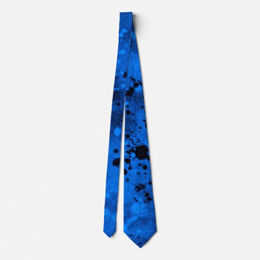 Spray Paint Spritzer Effect Neck Tie Krawatte (Rückseite)