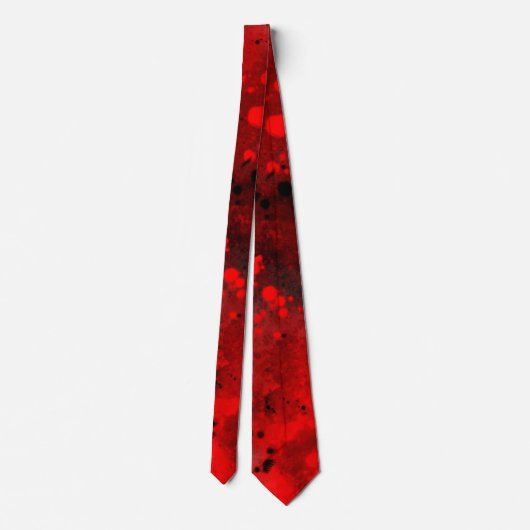 Spray Paint Spritzer Effect Neck Tie Krawatte (Rückseite)