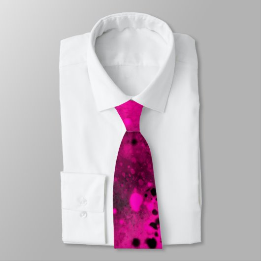 Spray Paint Spritzer Effect Neck Tie Krawatte (Gebunden)