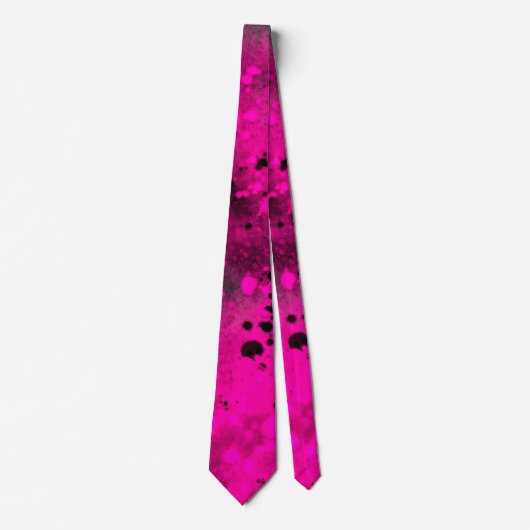 Spray Paint Spritzer Effect Neck Tie Krawatte (Vorderseite)
