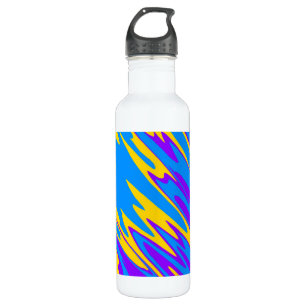Spray Paint Yellow Blue Lila Edelstahlflasche