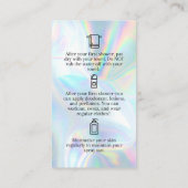 Spray Tan Aftercare Card Visitenkarte (Rückseite)