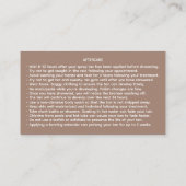 Spray Tan Artist Mobile Tanning Visitenkarte (Rückseite)