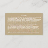 Spray Tan Artist Mobile Tanning Visitenkarte (Rückseite)