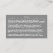 Spray Tan Artist Mobile Tanning Visitenkarte (Rückseite)