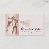 Spray Tan Blush Rose Gold Sif Tanning Visitenkarte (Vorderseite)