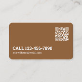 Spray Tan Custom QR Visitenkarte (Rückseite)