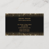 Spray Tan Mobile Spray Tan Gold Glittering Girl Visitenkarte (Rückseite)