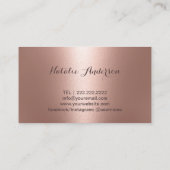Spray Tan Moderne Rose Gold Mobile Tanning Visitenkarte (Rückseite)