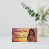 Spray-TAN-Slogan-Visitenkarten Visitenkarte (Stehend Vorderseite)