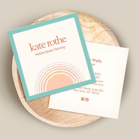 Spray Tan Tropical Sun Telefonnummerkarte