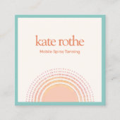 Spray Tan Tropical Sun Telefonnummerkarte (Vorderseite)