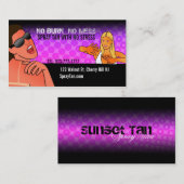Spray-TAN-Visitenkarten Visitenkarte (Vorne/Hinten)