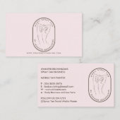 Spray Tan Woman Body Skin Care Visitenkarte (Vorne/Hinten)