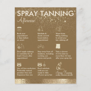 Spray Tanning Brown, einfache Körperpflege Flyer