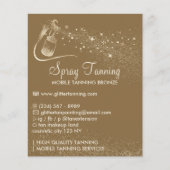 Spray Tanning Brown, einfache Körperpflege Flyer (Vorne)